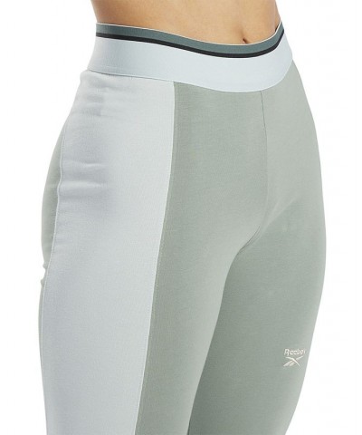 Women's Classics Colorblocked Leggings Green $16.28 Pants
