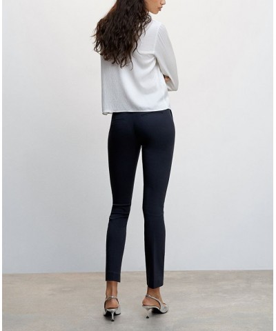 Women's Crop Skinny Pants Blue $29.49 Pants