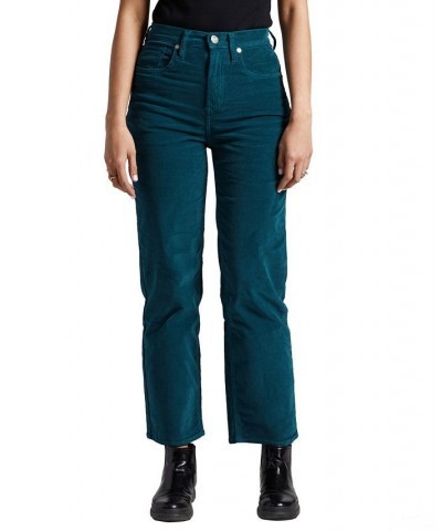 Women's Highly Desirable High Rise Straight Leg Pants Green $40.48 Pants