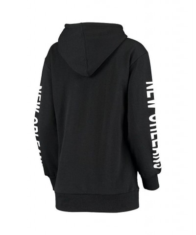 Women's Black New Orleans Saints Extra Point Pullover Hoodie Black $28.67 Sweatshirts