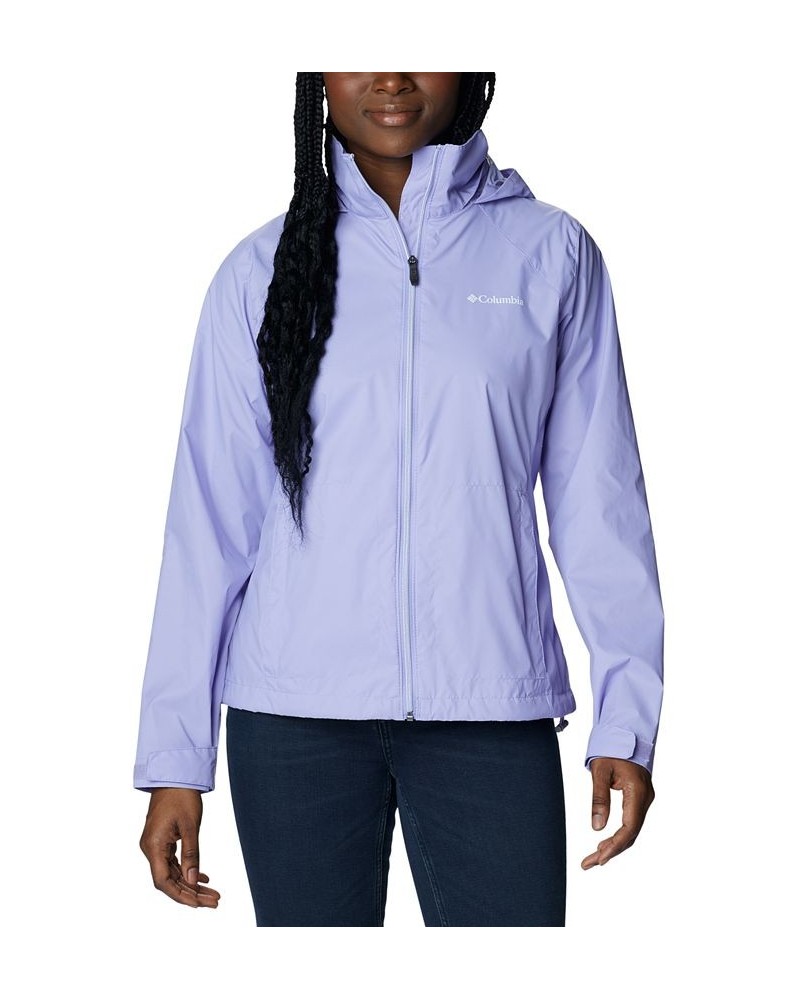Women's Switchback Waterproof Packable Rain Jacket XS-3X Frosted Purple $31.79 Jackets