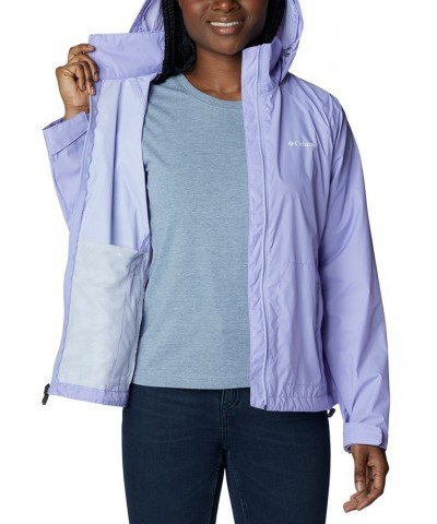 Women's Switchback Waterproof Packable Rain Jacket XS-3X Frosted Purple $31.79 Jackets