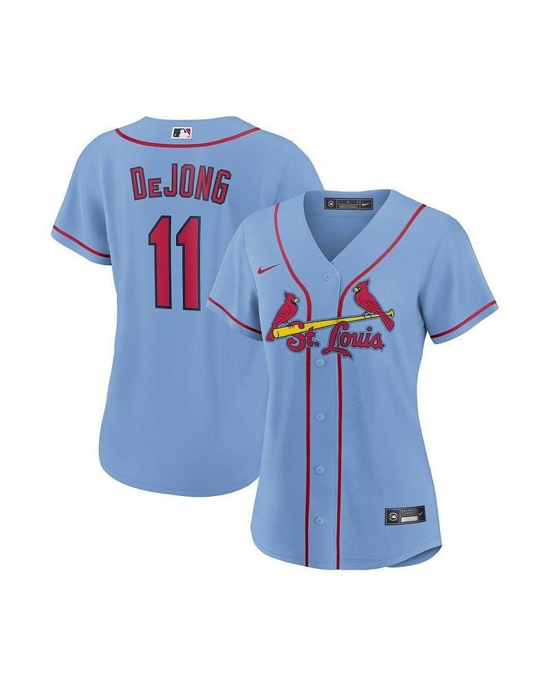 Women's Paul Dejong Light Blue St. Louis Cardinals Alternate Replica Player Jersey Light Blue $60.90 Jersey