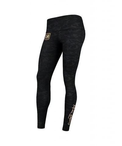 Women's Black LAFC Team Camo Leggings Black $31.89 Pants