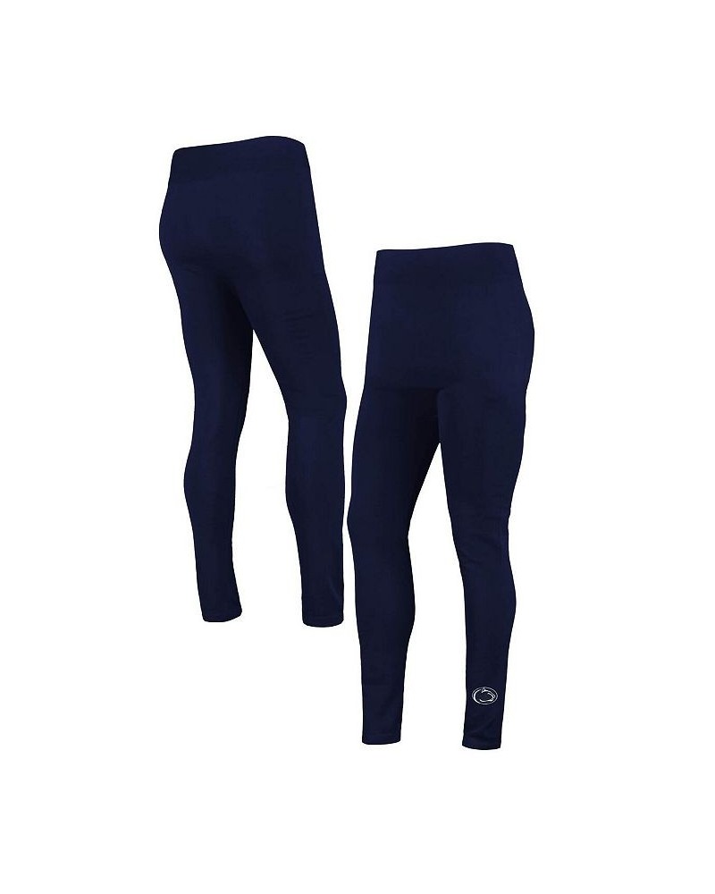 Women's Navy Penn State Nittany Lions Plus Size Fleece-Lined Leggings Navy $21.59 Pants