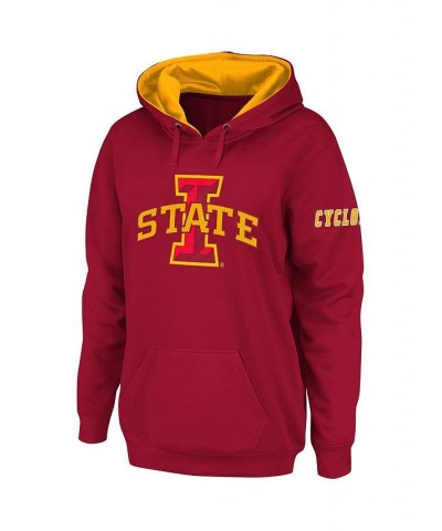 Women's Cardinal Iowa State Cyclones Big Logo Pullover Hoodie Cardinal $32.39 Sweatshirts