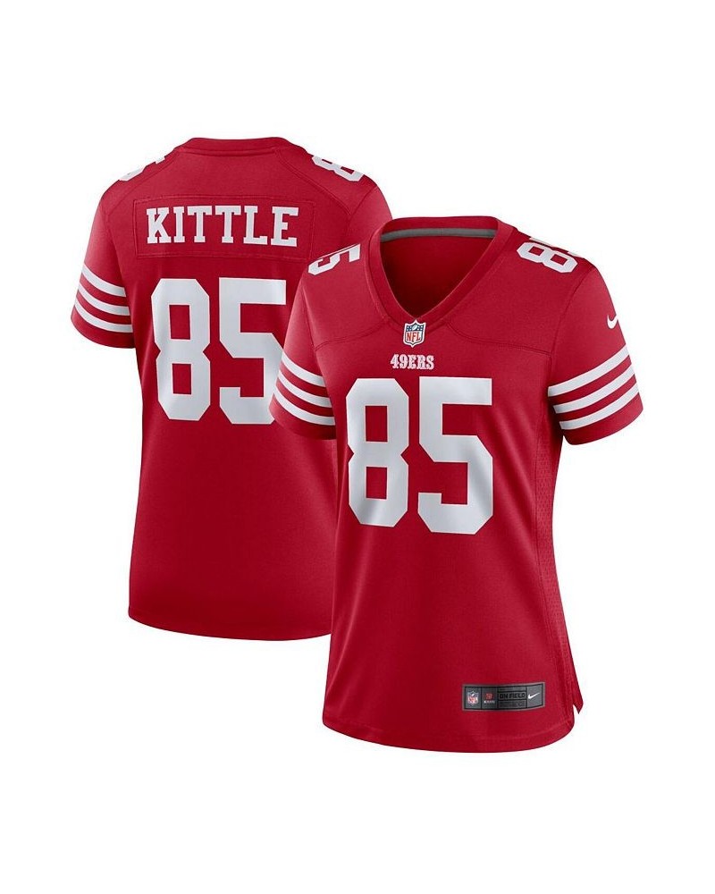 Women's George Kittle Scarlet San Francisco 49ers Player Game Jersey Scarlet $46.20 Jersey