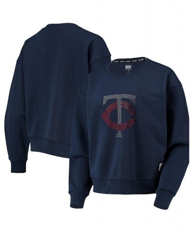 Women's Navy Minnesota Twins Carrie Pullover Sweatshirt Navy $36.80 Sweatshirts