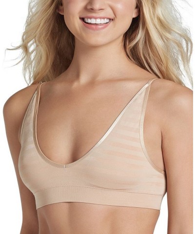 Matte and Shine Removable-Cup Bralette 1312 Light (Nude 4) $16.08 Bras
