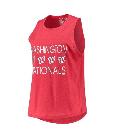 Women's Navy Red Washington Nationals Meter Muscle Tank Top and Pants Sleep Set Navy, Red $34.44 Pajama