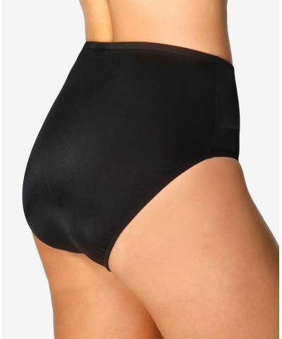High-Waist Tummy-Control Bikini Bottoms Black $49.82 Swimsuits