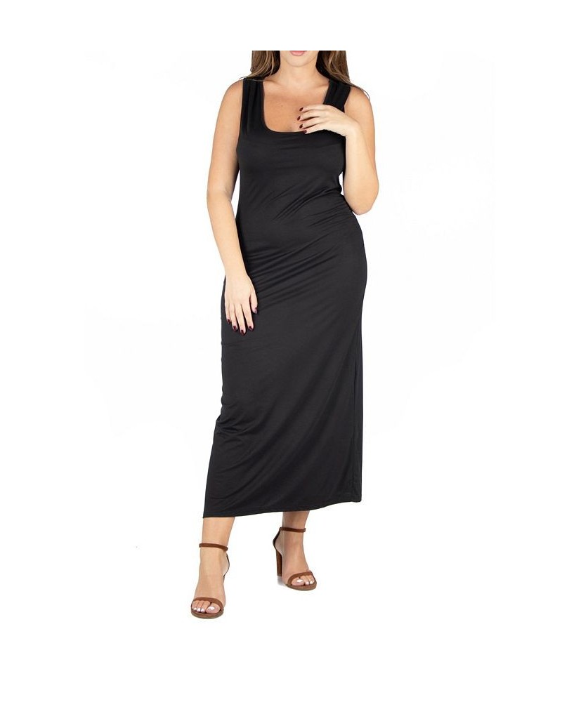 Plus Size Racerback Maxi Dress Black $17.02 Dresses