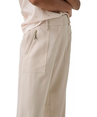 Women's Cargo Zip-Pocket Suit Pants Bone $36.34 Pants