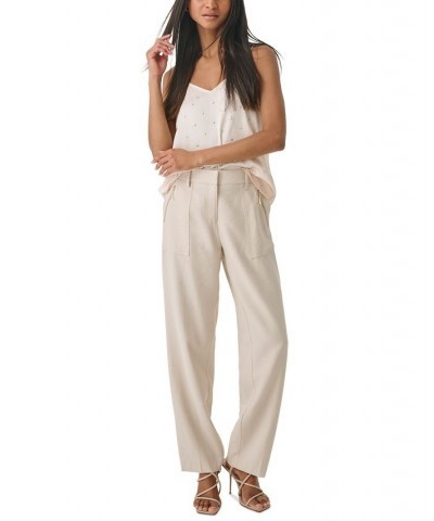 Women's Cargo Zip-Pocket Suit Pants Bone $36.34 Pants