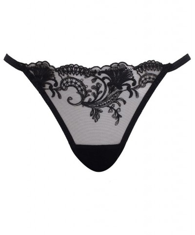 Women's Marseille Embroidered Lace Thong Underwear 41817 Tomato Red/pale Pink $18.62 Panty