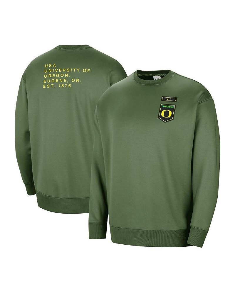 Women's Olive Oregon Ducks Military-Inspired Collection All-Time Performance Crew Pullover Sweatshirt Olive $36.66 Sweatshirts