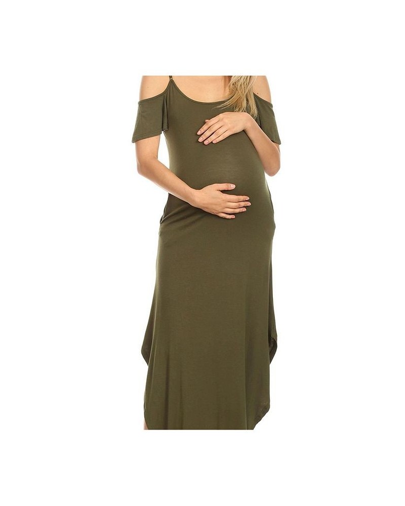 Maternity Lexi Maxi Dress Olive $18.42 Dresses