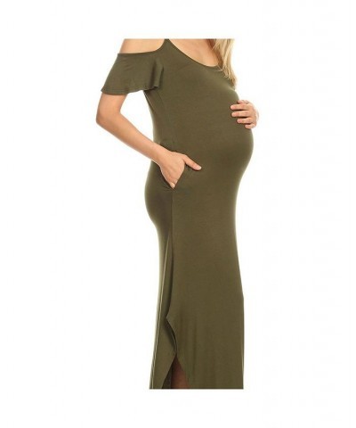 Maternity Lexi Maxi Dress Olive $18.42 Dresses