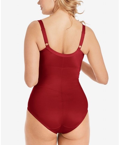 Women's Firm Control Embellished Unlined Shaping Bodysuit1456 Vintage Car Red $28.44 Shapewear