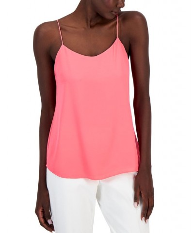 Women's V-Neck Camisole Pink $25.95 Tops