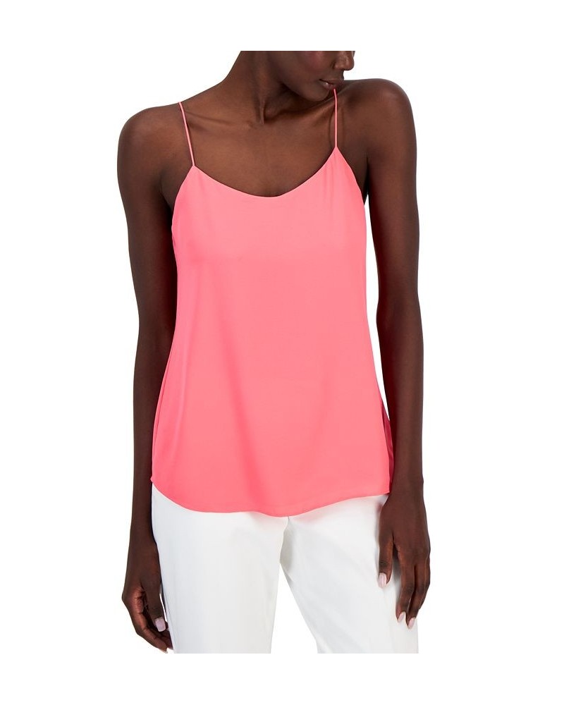 Women's V-Neck Camisole Pink $25.95 Tops