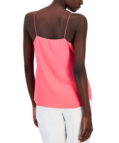 Women's V-Neck Camisole Pink $25.95 Tops