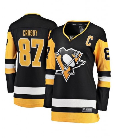 Women's Sidney Crosby Black Pittsburgh Penguins Home Breakaway Player Jersey Black $62.70 Jersey