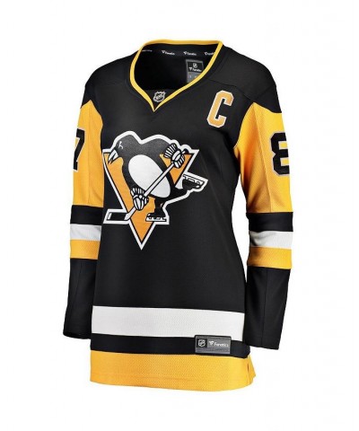 Women's Sidney Crosby Black Pittsburgh Penguins Home Breakaway Player Jersey Black $62.70 Jersey