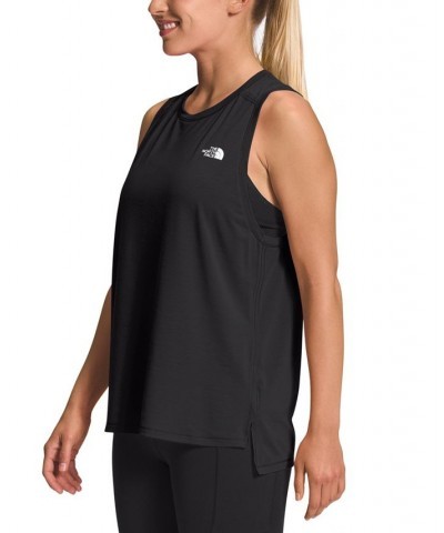 Women's Wander Slitback Tank Top Black $22.00 Tops