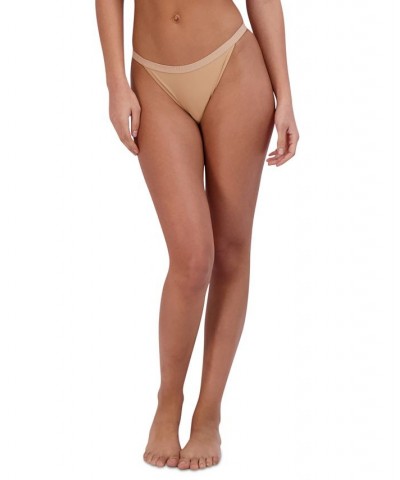Women's Micro String Bikini Underwear SM12177 Tan/Beige $9.81 Panty