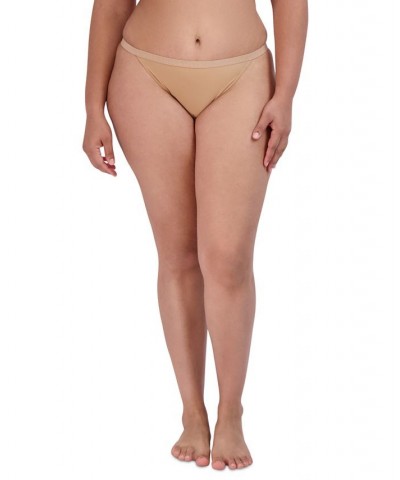 Women's Micro String Bikini Underwear SM12177 Tan/Beige $9.81 Panty