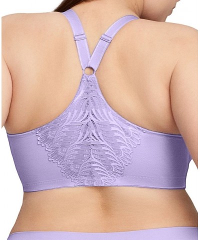 Plus Size Full Figure Wonderwire Front Closure T-back Bra Soft Lilac $27.56 Bras