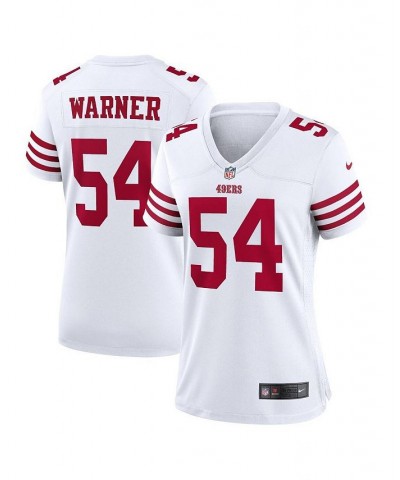 Women's Fred Warner White San Francisco 49ers Player Game Jersey White $44.80 Jersey