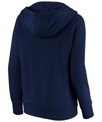 Plus Size Navy Minnesota Twins Victory Script Crossover Neck Pullover Hoodie Navy $36.00 Sweatshirts