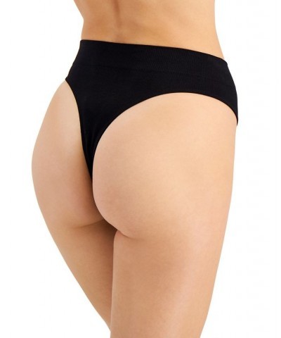 Women's Seamless Ribbed Hi-Cut Thong Antique Rose $8.00 Panty