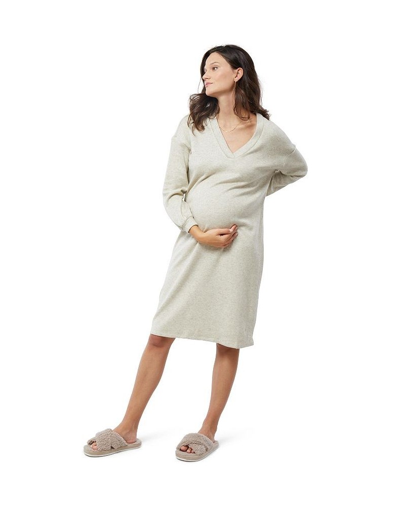 Women's Maternity The Nest Dress Pelican $54.00 Dresses