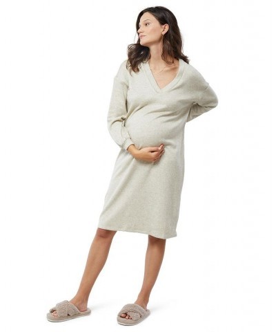 Women's Maternity The Nest Dress Pelican $54.00 Dresses