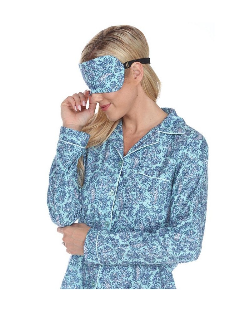 3-Piece Cozy Pajama Set Mint Paisley $21.32 Sleepwear