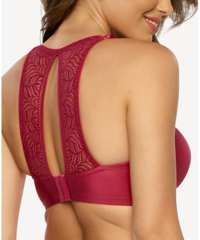 Paramour Women's Carolina Lacerback T-shirt Bra Rouge $18.42 Bras