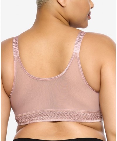 Women's Body Soft Smoothing Front Close T-Shirt Bra Brown $17.66 Bras