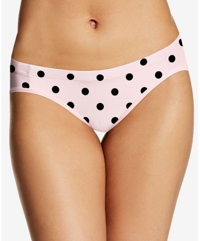 Women's Barely There Invisible Look Bikini DMBTBK Modern Dot Sandshell $9.08 Panty
