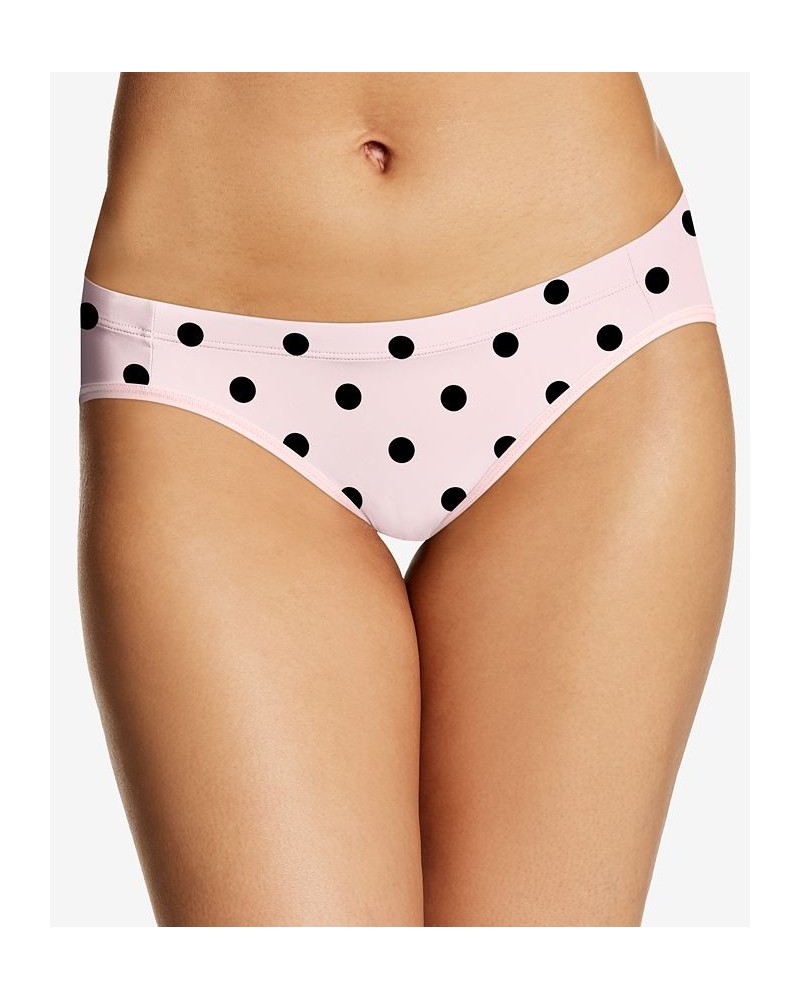 Women's Barely There Invisible Look Bikini DMBTBK Modern Dot Sandshell $9.08 Panty