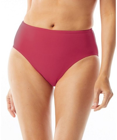 Contours Bra Sized Clarity Bandeau Tankini Top & High-Waist Bikini Bottoms Deep Fuchsia $32.64 Swimsuits