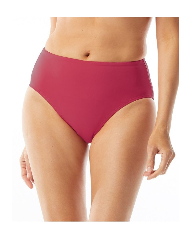 Contours Bra Sized Clarity Bandeau Tankini Top & High-Waist Bikini Bottoms Deep Fuchsia $32.64 Swimsuits