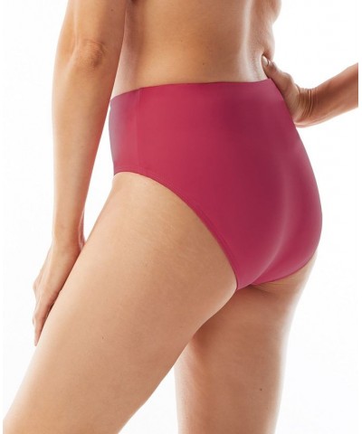 Contours Bra Sized Clarity Bandeau Tankini Top & High-Waist Bikini Bottoms Deep Fuchsia $32.64 Swimsuits