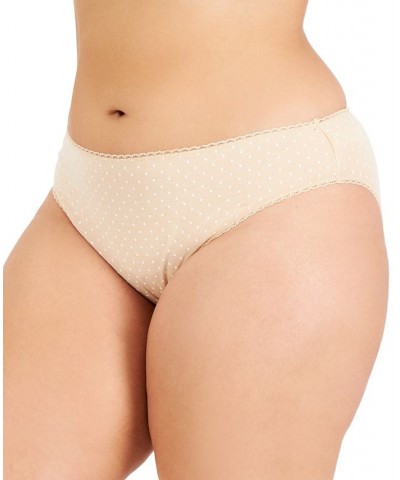 Plus Size Pretty Cotton Bikini Underwear Almond Latte $7.56 Panty