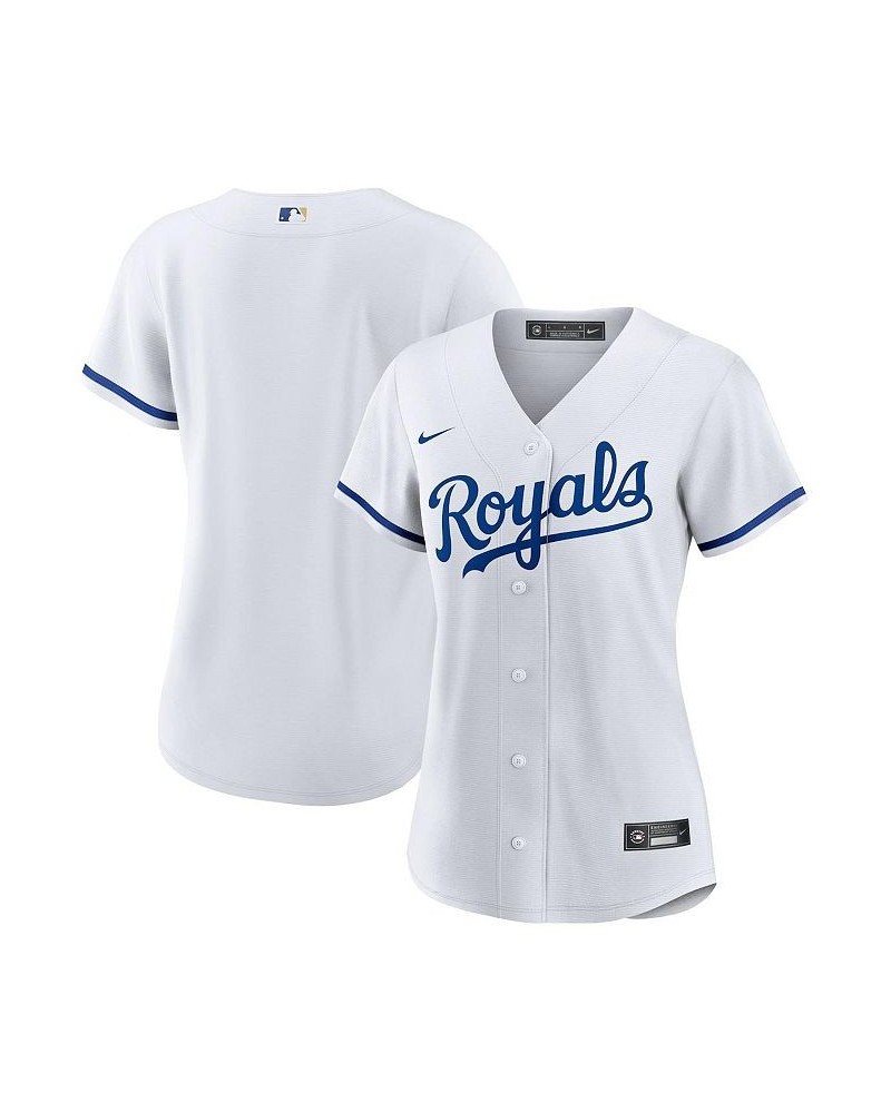 Women's White Kansas City Royals Home Replica Team Logo Jersey White $41.25 Jersey
