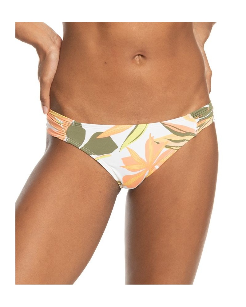 Juniors' Pt Beach Classics Floral-Print Bikini Bottoms Bright White Subtly Salty Flat $27.00 Swimsuits