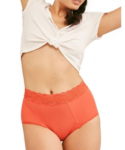 Amelia Women's High Waisted Period-Proof Panty Orange $19.80 Panty