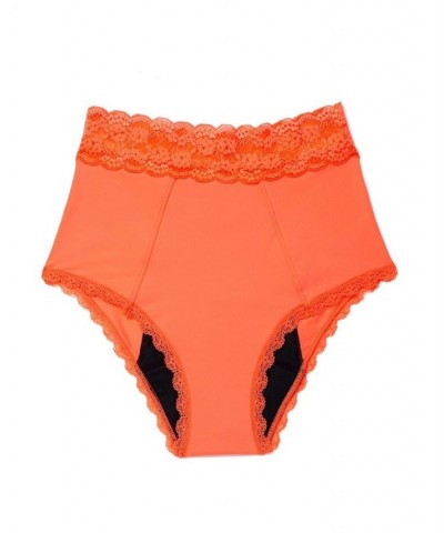 Amelia Women's High Waisted Period-Proof Panty Orange $19.80 Panty